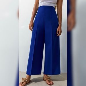 NWT Zara Royal Blue Cullottes XXL